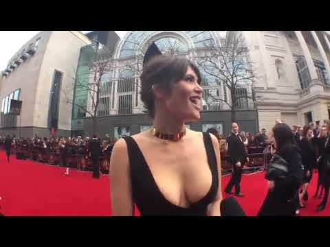 Gemma Arterton Almost Spills (Olivier Awards 2015)