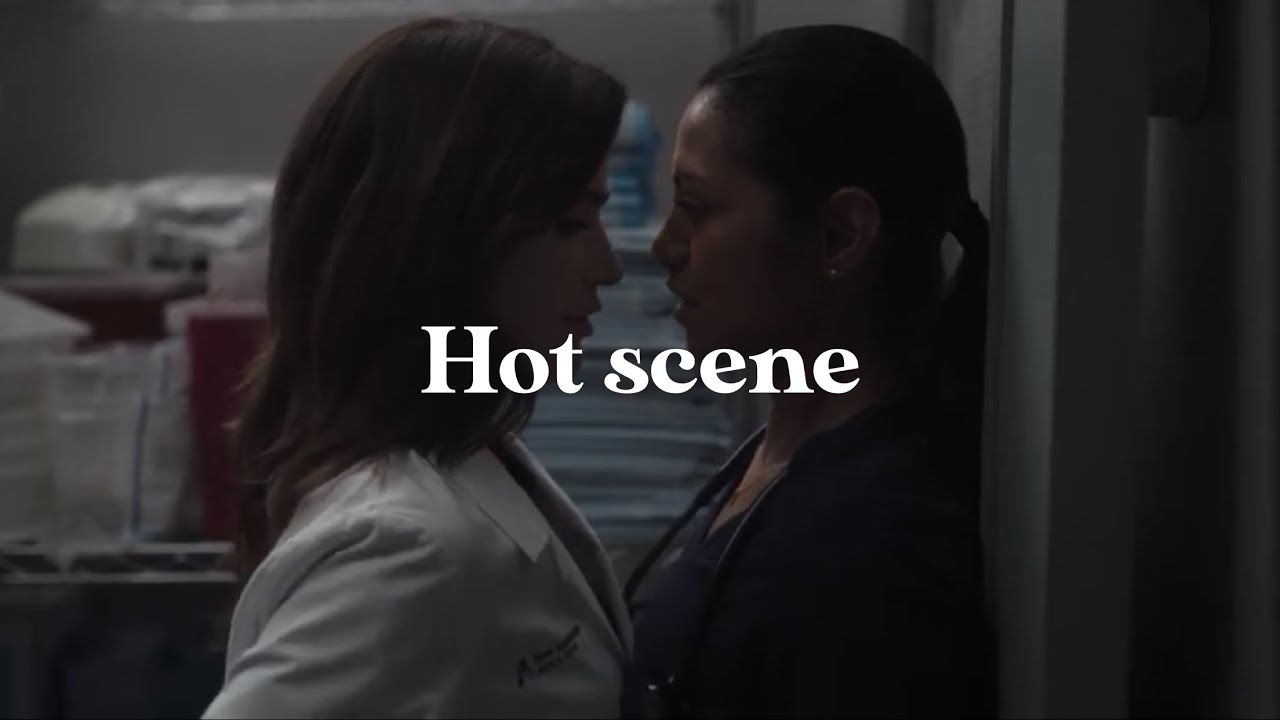 New Amsterdam 4x03 /Hot  Kiss Scenes — Lauren and Leyla (Janet Montgomery and Shiva Kalaiselvan)