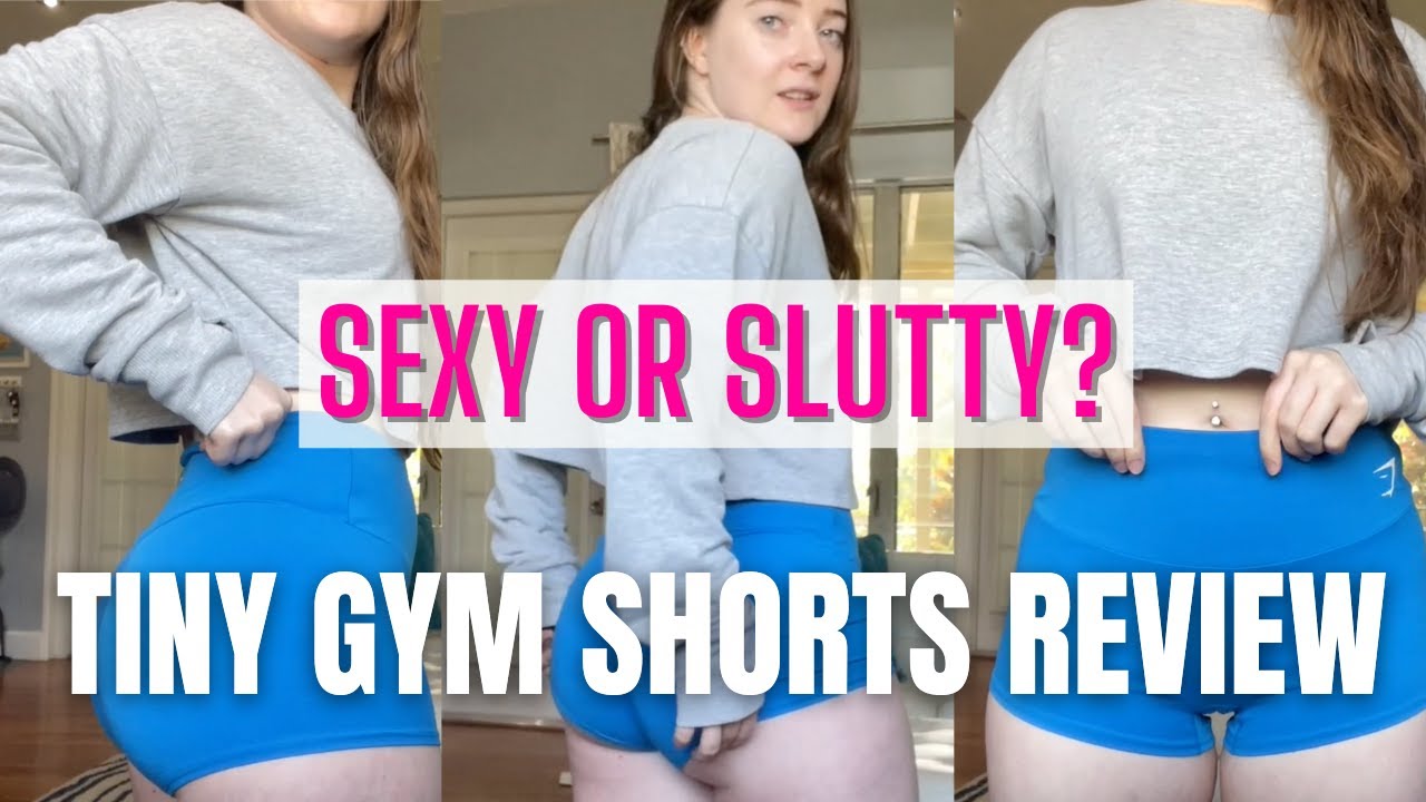 Girl Wearing Tiny Gym Shorts - Gymshark Review #2