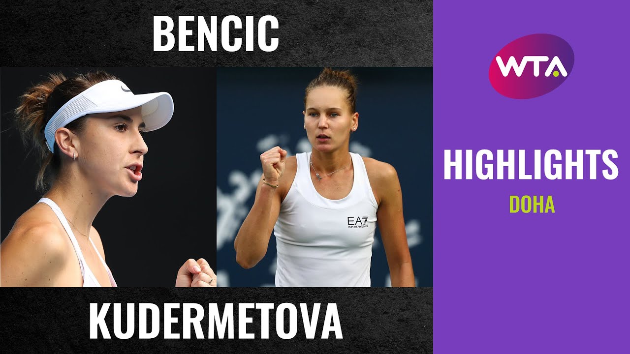 Belinda Bencic vs. Veronika Kudermetova | 2020 Doha Second Round | WTA Highlights