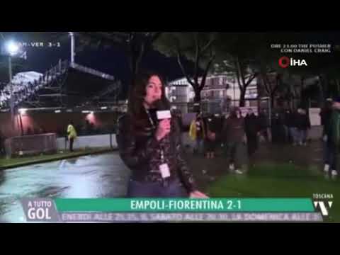 İtalya’da canlı yayında kadın muhabire taciz