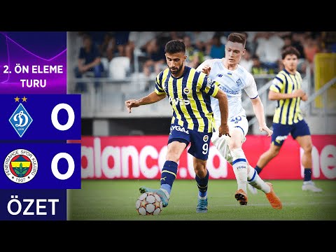 Dinamo Kiev 0-0 Fenerbahçe MAÇ ÖZETİ | UEFA Şampiyonlar Ligi 2. Ön Eleme Turu