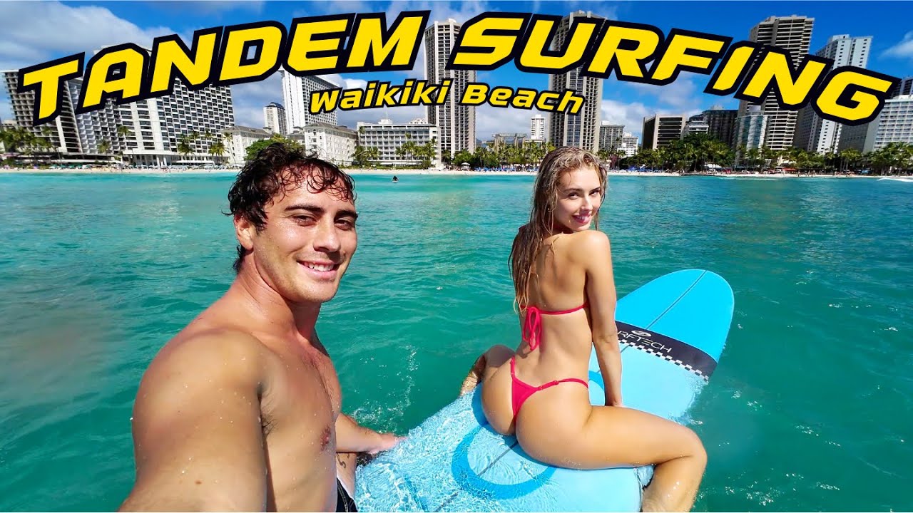 SURFING WAIKIKI WITH MY GIRLFRIEND