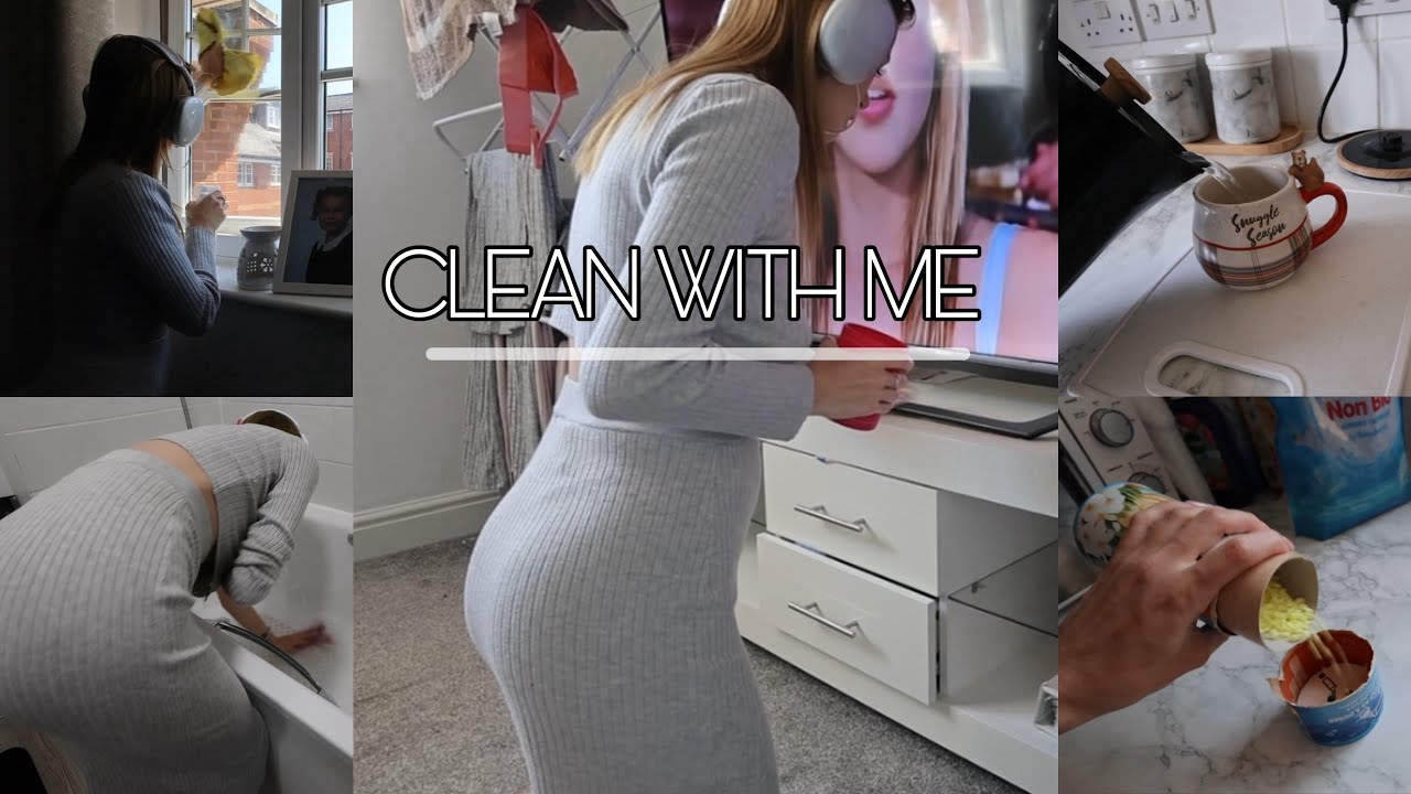 CLEAN WITH ME | full flat clean, kitchen clean, living room clean, toilet clean