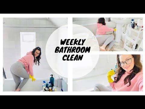 CLEAN WİTH ME | WEEKLY BATHROOM CLEAN | HOW TO VLOG STYLE