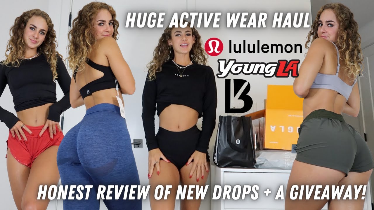 ACTIVE WEAR TRY-ON HAUL | YOUNGLA  YOUNGLA FOR HER DROP, BUFFBUNNY CAKE COLLECTİON, AND LULULEMON