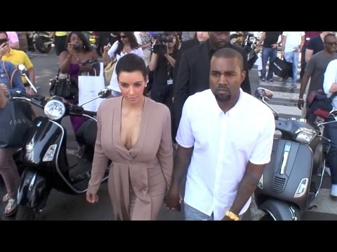 Kim Kardashian and Kanye West in Cannes