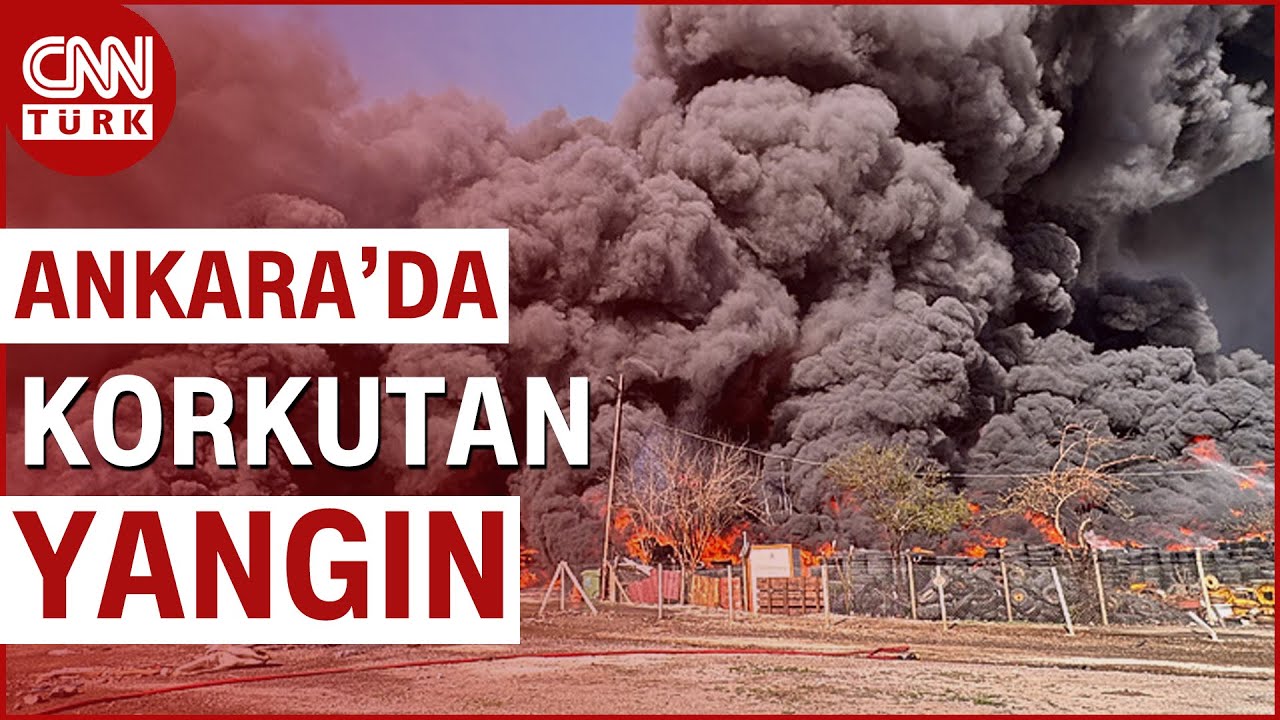 Ankara'da Yangın Faciası! Geri Dönüşüm Tesisinde Büyük Yangın Çıktı #Haber