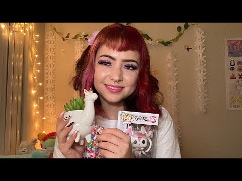 ASMR LOFİ TAPPİNG, SCRATCHİNG, TRACİNG RANDOM CUTE OBJECTS WİTH WHİSPERİNG 