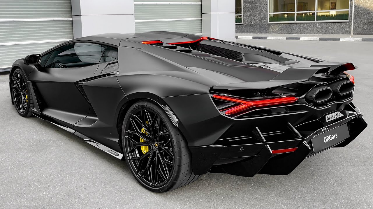  Lamborghini Revuelto Matte Black   Sound  Interior and Exterior