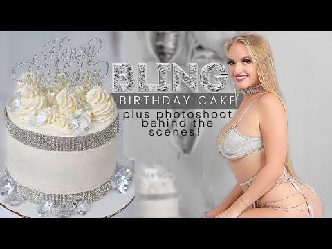 Bling Diamond Birthday Cake Recipe  Photoshoot |Baking With Badd |How to Make Vanilla Birthday Cake