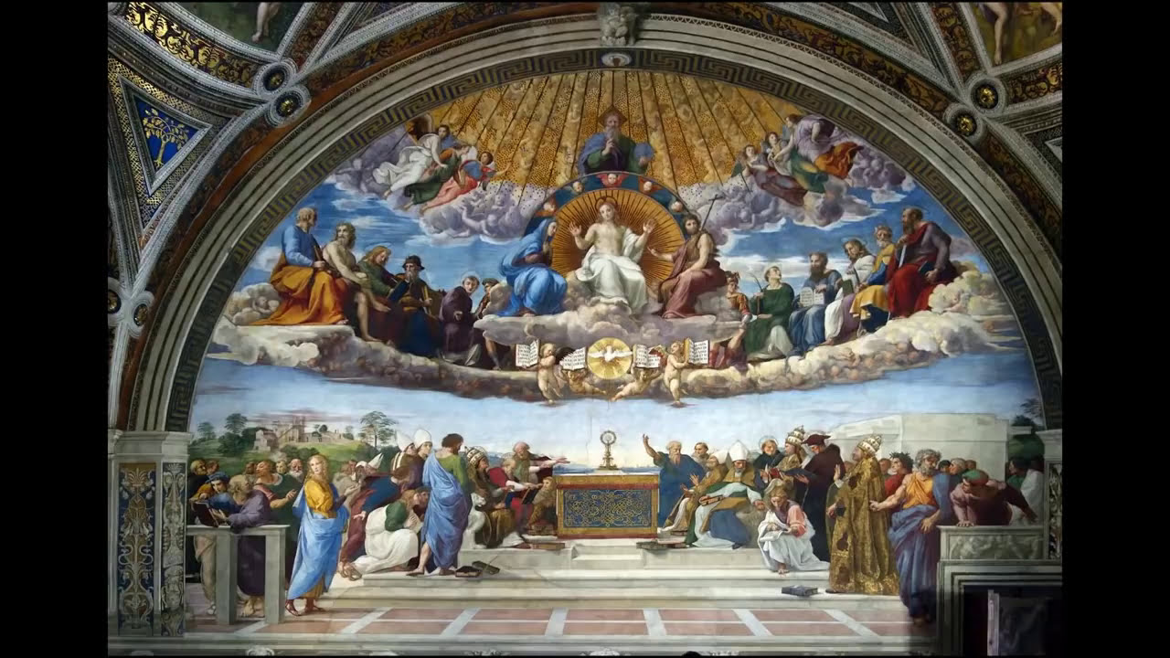 Raffaello'nun 'Atina Okulu' Freski (Sanat Tarihi / Avrupa'da Rönesans ve Reform)