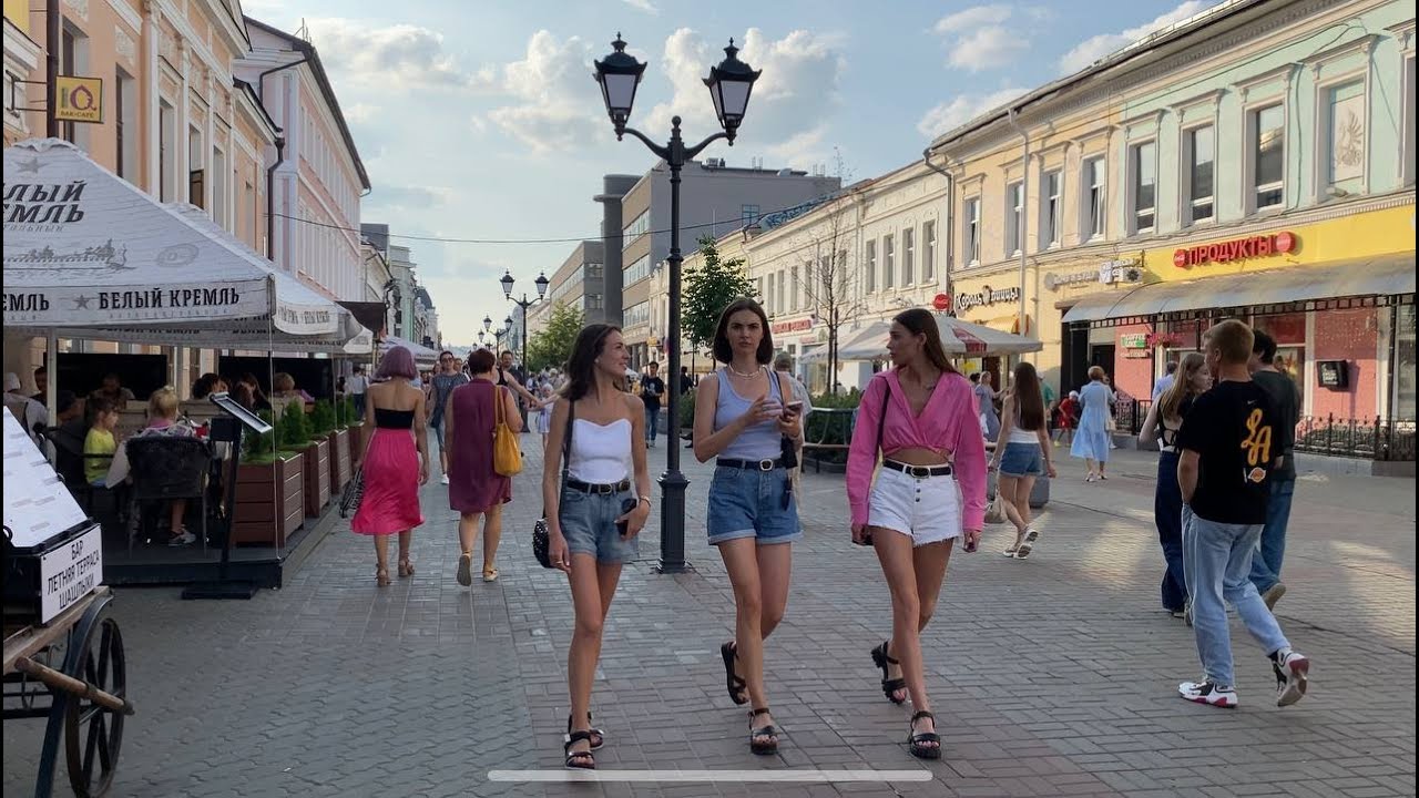 Russia Kazan after Russian Sanctions | Walking in Kazan City |Татарстан Казань, прогулка ул. Баумана