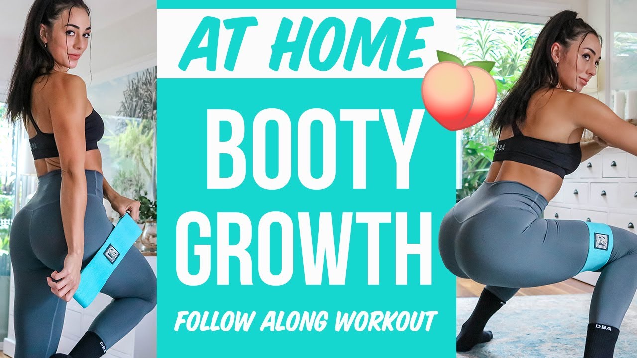 10 mınute home booty growth workout | train with me - full follow along workout | dannibelle