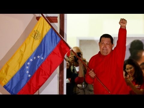 Hugo Chavez balkon konuşması yaptı