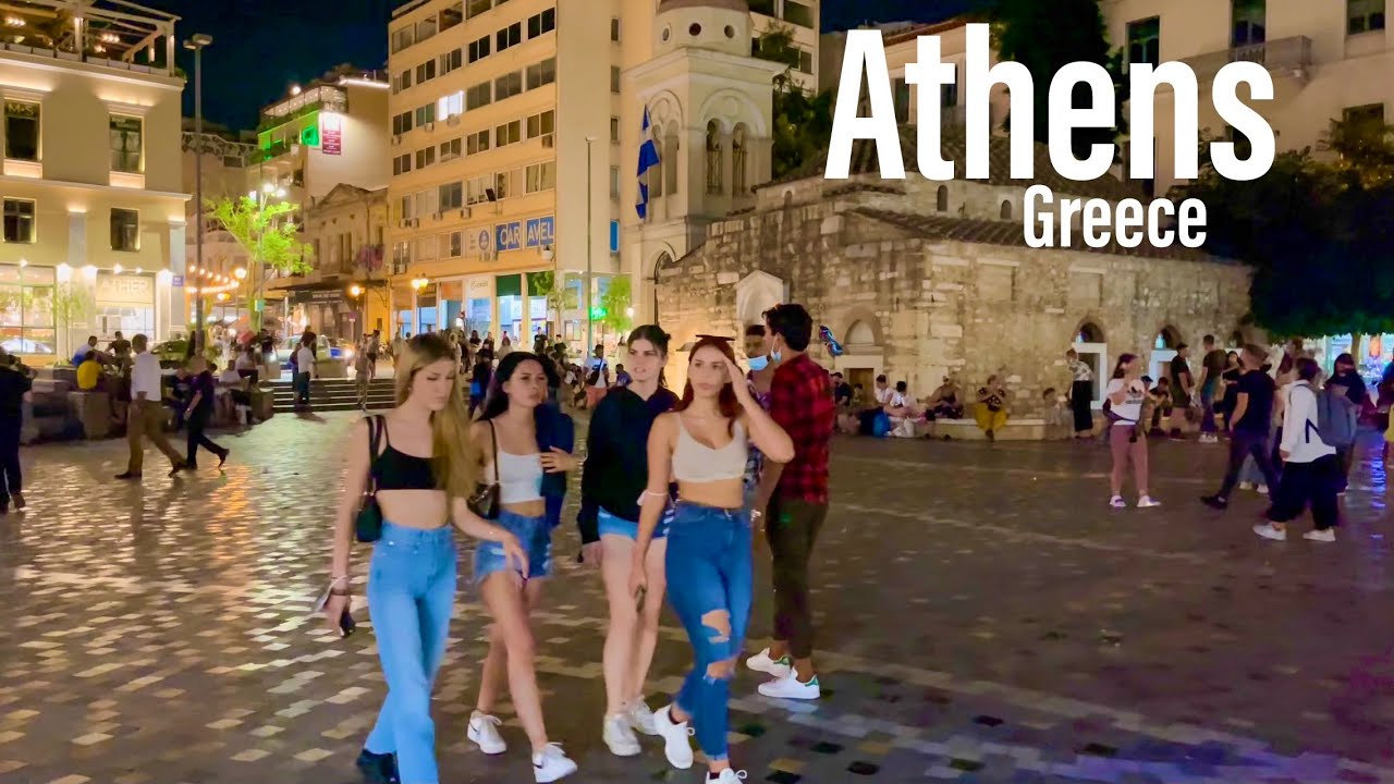 ATHENS (Αθήνα), GREECE - 4K-HDR - JULY 2021 - WALKİNG TOUR - TOURİSTER TOURS