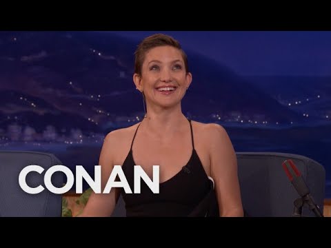 Kate Hudson Briefly Dated A 6-Foot-9 Celibate Football Player  - CONAN on TBS
