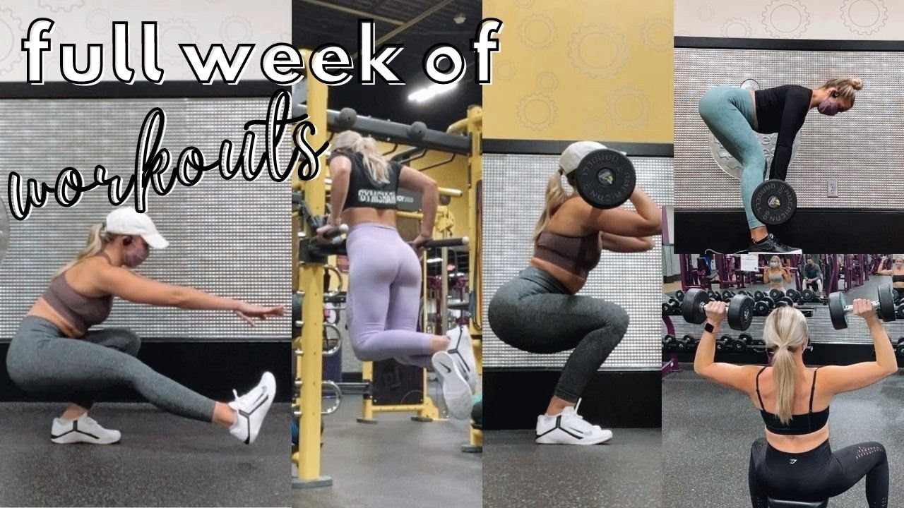 FULL WEEK OF WORKOUTS | coming out of my bulk  slowly leaning out again