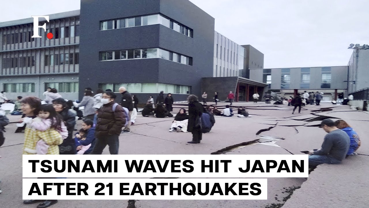 First Tsunami Waves Hit Japan After  Magnitude Earthquake