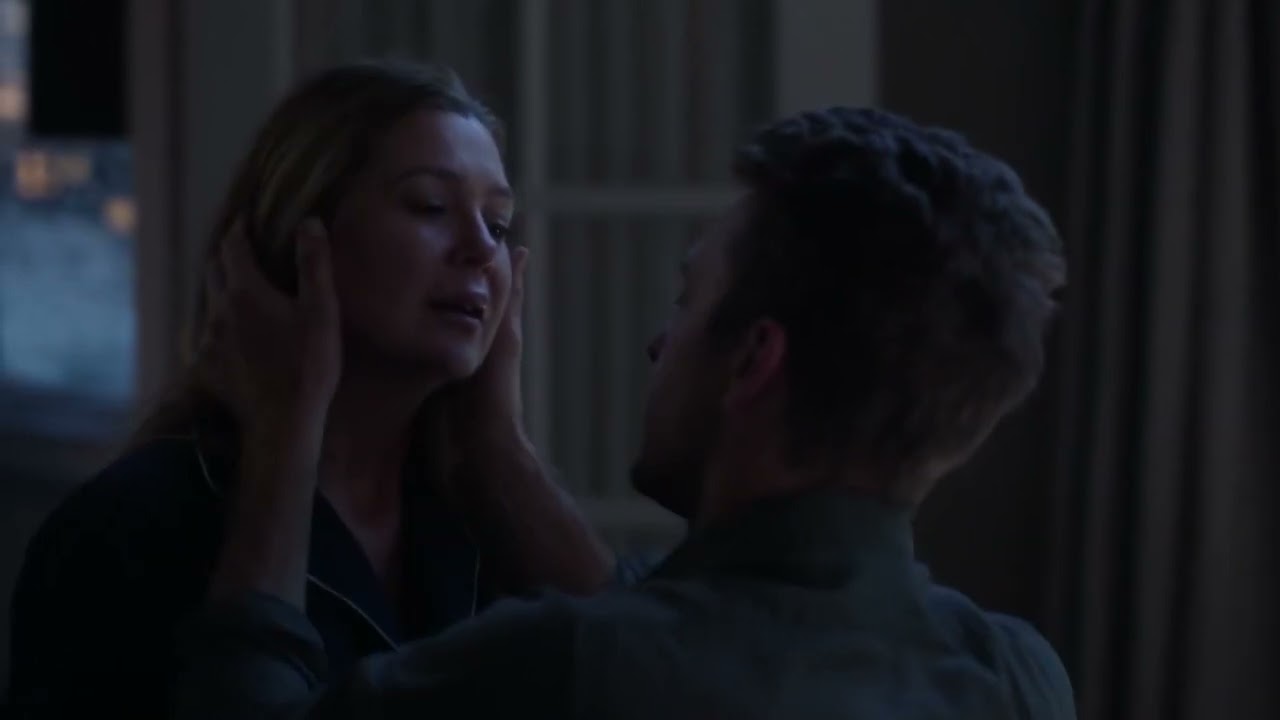 Grey's Anatomy 18x06 / Kissing Scene — Meredith and Nick (Ellen Pompeo and Scott Speedman