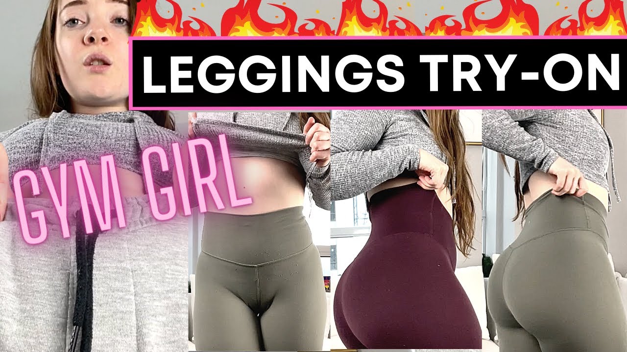 Gym Girl Leggings Try-On | Fit Girl in Lululemon Leggings