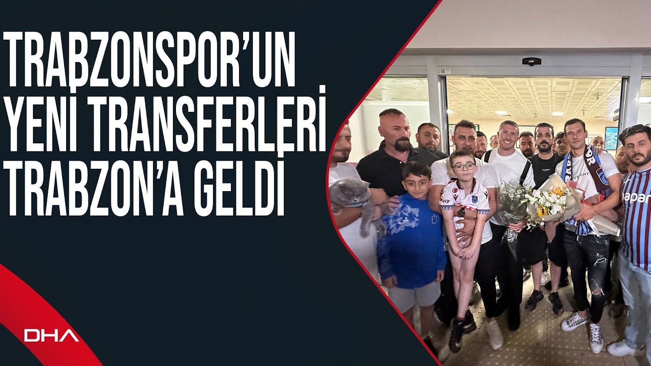 Trabzonspor’un yeni transferleri John Lundstram ve Borna Barisic, Trabzon’a geldi