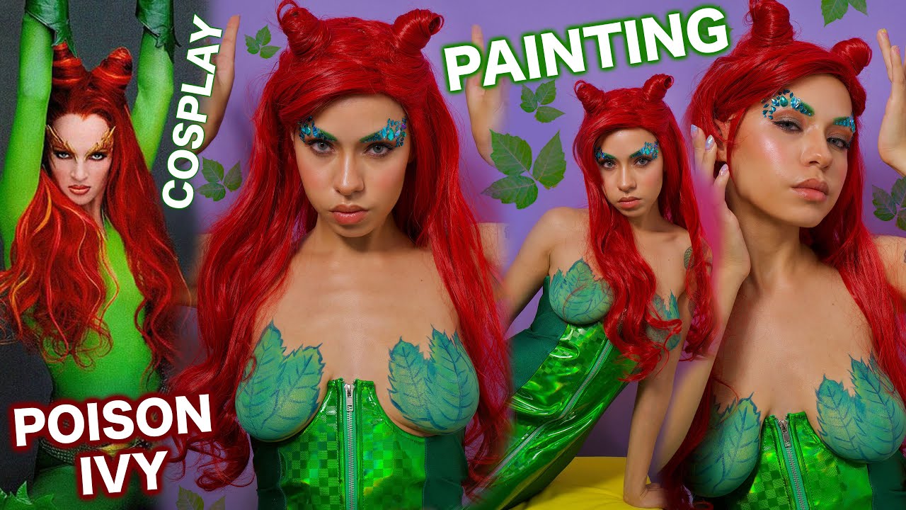 Poison Ivy COSPLAY PAINTING - Batman & Robin (1997) Inspired by Uma Thurman Makeup - Patreon Artist