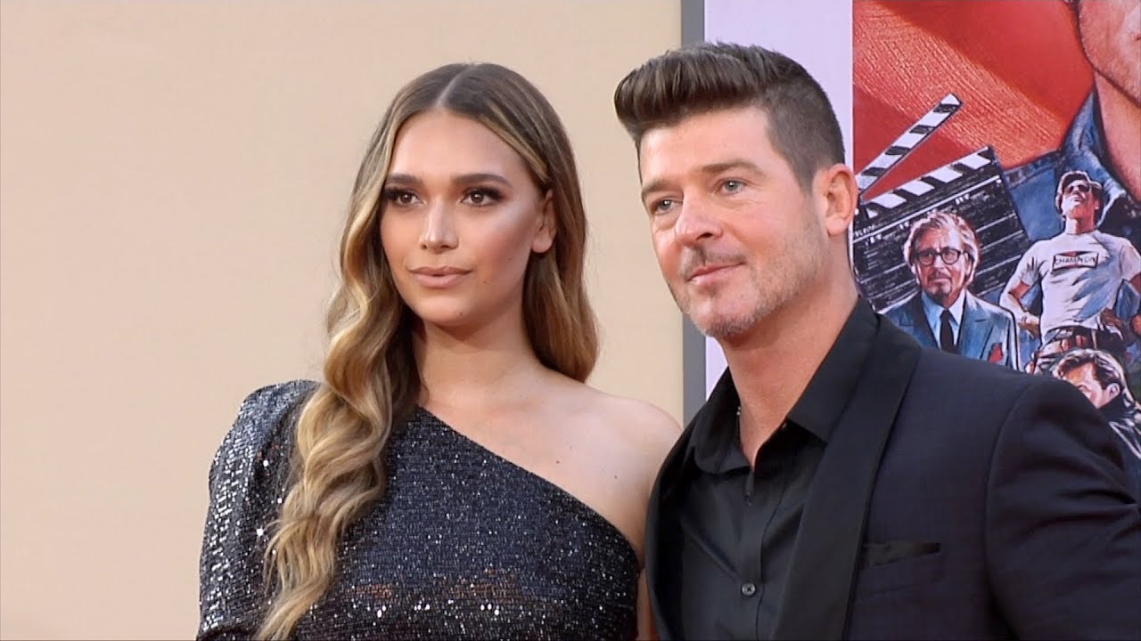 April Love Geary and Robin Thicke 'Once Upon a Time in Hollywood'