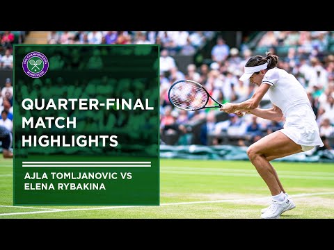 elena rybakina,Ajla Tomljanovic vs Elena Rybakina | Match Highlights | Wimbledon 2022