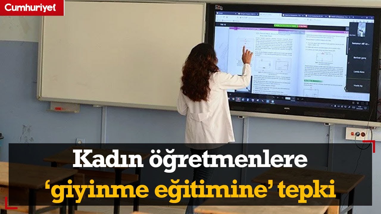 Kadın öğretmenlere giyinme dersine tepki