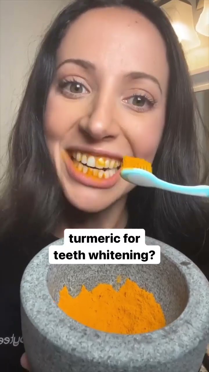 turmeric for teeth whitening? #shorts