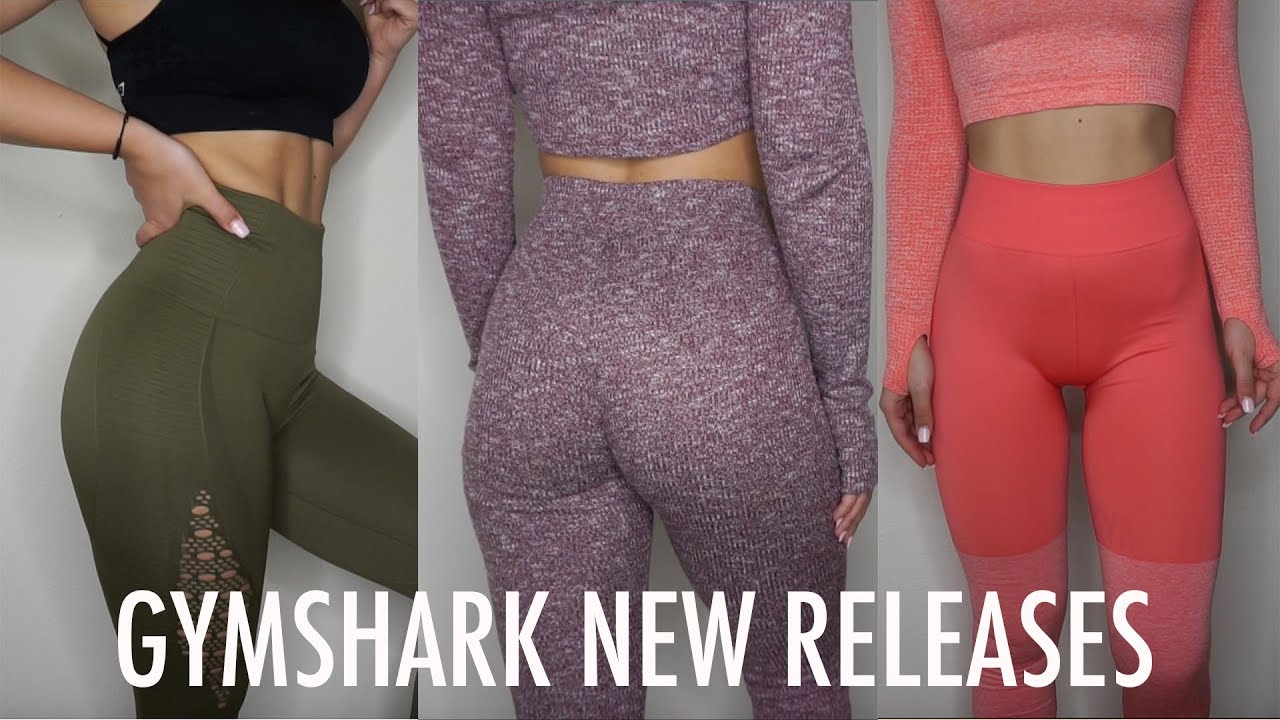 New Gymshark Releases Try On Haul | KHAKI SEAMLESS COLLECTION