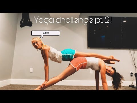 TWO PERSON YOGA CHALLENGE PT. 2!!