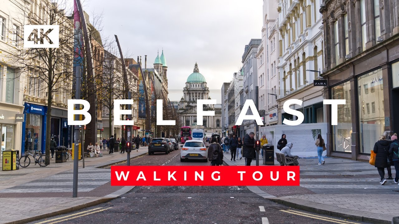BELFAST, NORTHERN IRELAND [4K] AUTUMN WALKİNG TOUR - OSMO POCKET 3