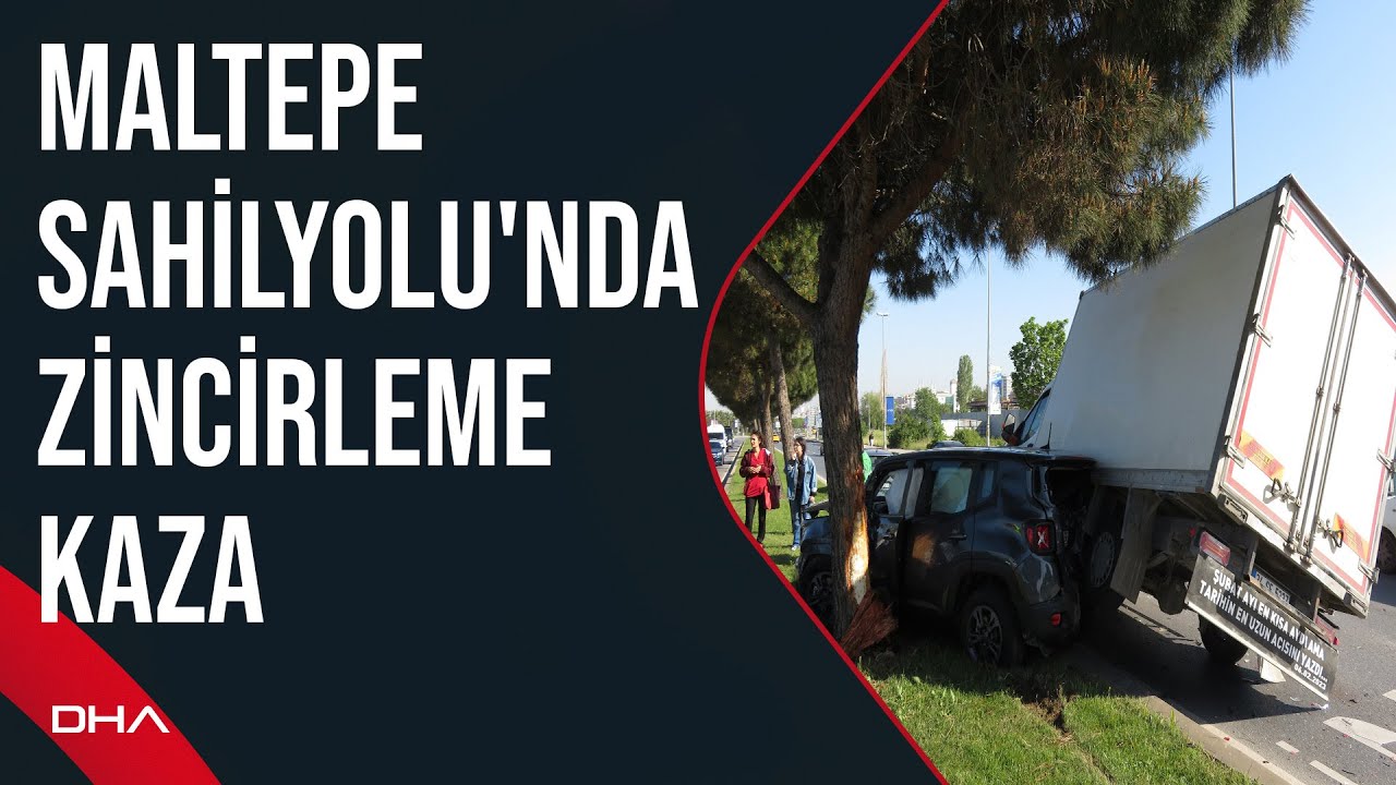 Maltepe Sahilyolu'nda zincirleme kaza: 1 yaralı