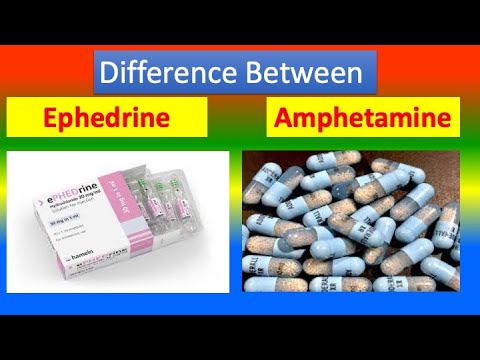 DİFFERENCE BETWEEN EPHEDRİNE AND AMPHETAMİNE