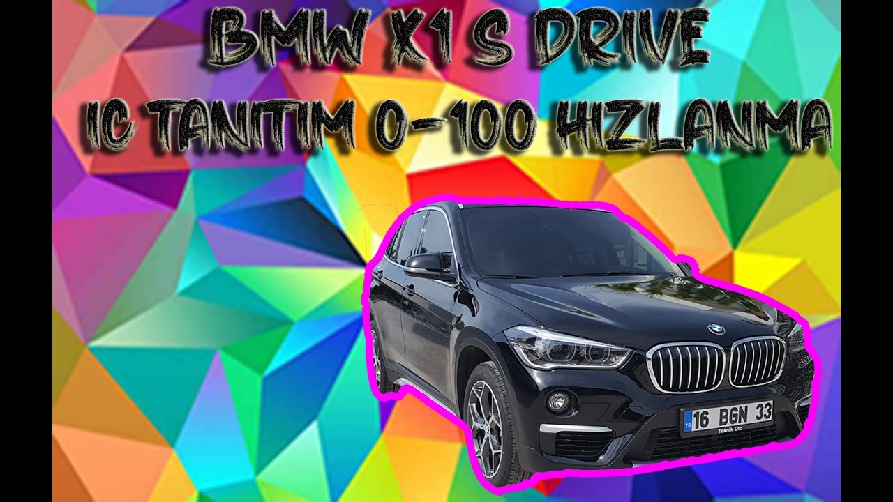 BMW X1 F48 2018 Model X LINE Araç İçi Tanıtım 0-100 km/h Hız Testi ve Sürüş Performansı