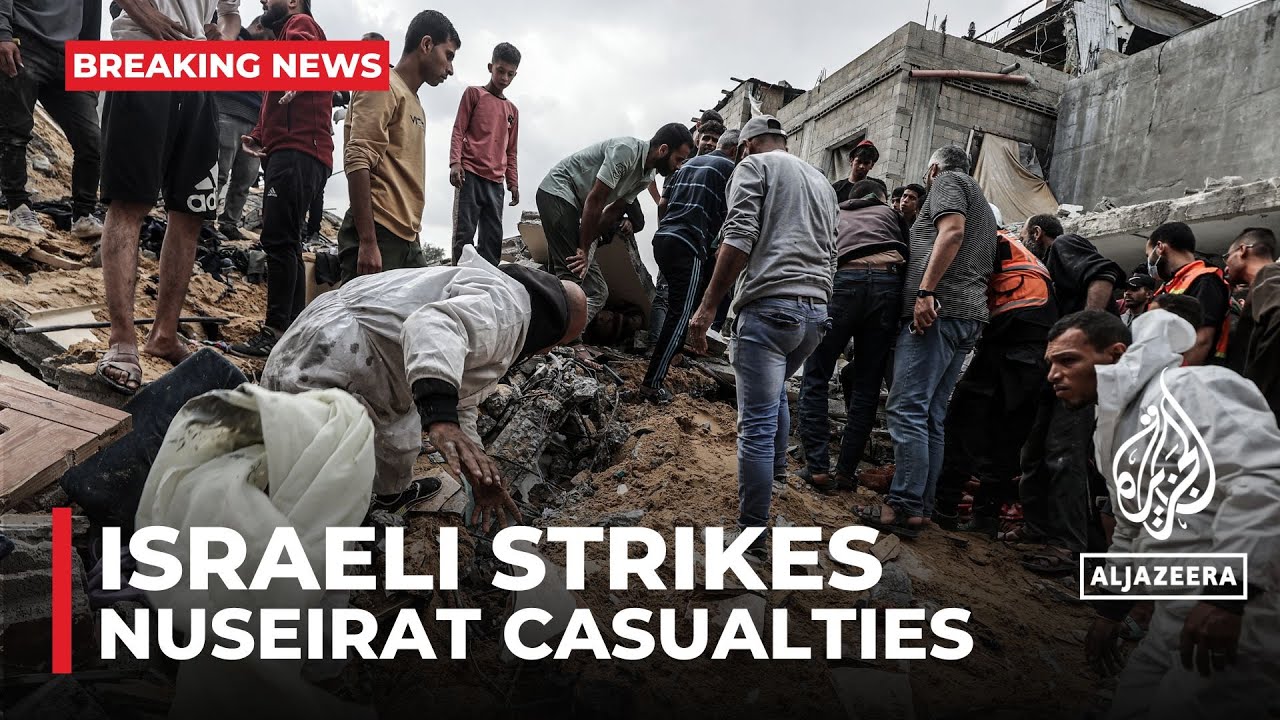 Israeli strike Gaza shelter: 32 killed in attack on school in Nuseirat