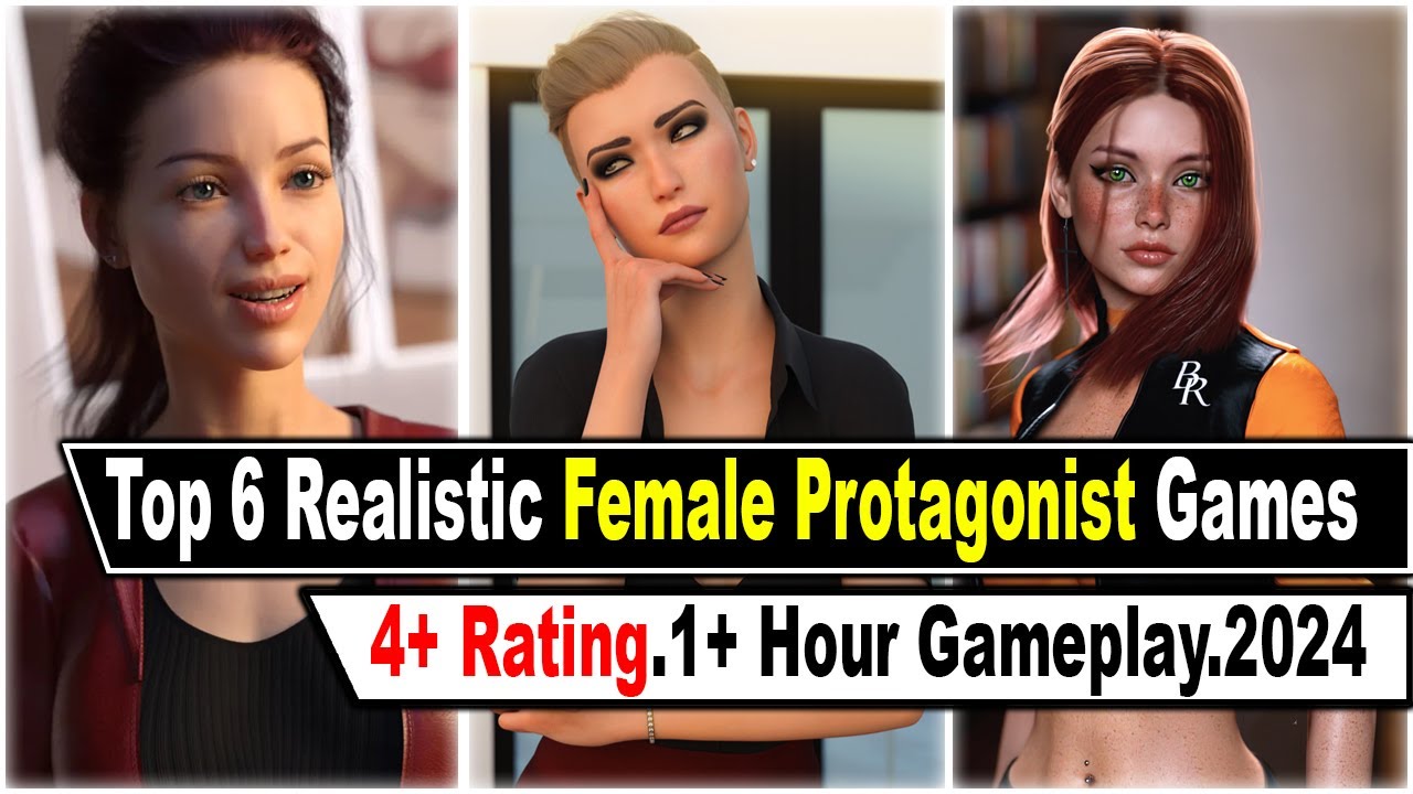 TOP 6 REALİSTİC FEMALE PROTAGONİST ADULT GAMES FOR PC  ANDROİD || BEST ADULT GAMES OF 2024