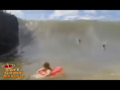 People Slammed By Massive Waves 2