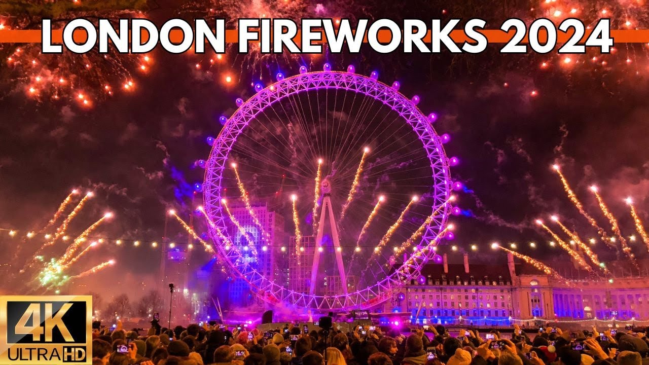 London Big Fireworks 2024 | VIEW OF LONDON EYE