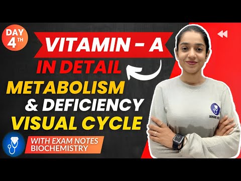 Vitamin A Biochemistry | Vitamin A Deficiency | Visual Cycle Vitamin A Metabolism | Johari MBBS