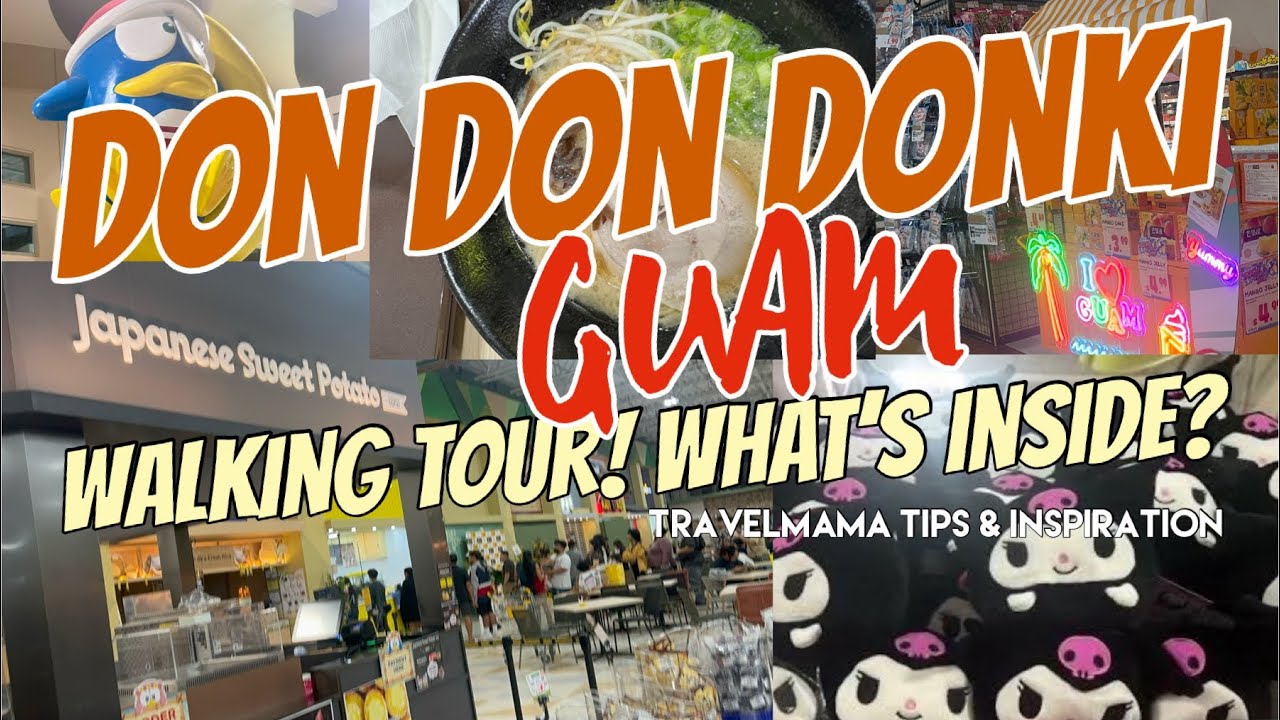 DON DON DONKI GUAM walking tour! #walking #donquijote #shopping | Inside Village of Don Donki store