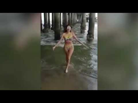 Blanca Blanco shows off her figure in skimpy bikini in Malibu