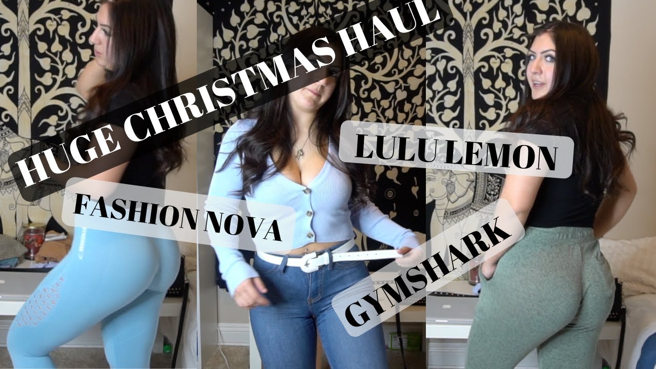 HUGE Clothing/Activewear HAUL & Try-On- Lulu Lemon / Gymshark / Fashion Nova