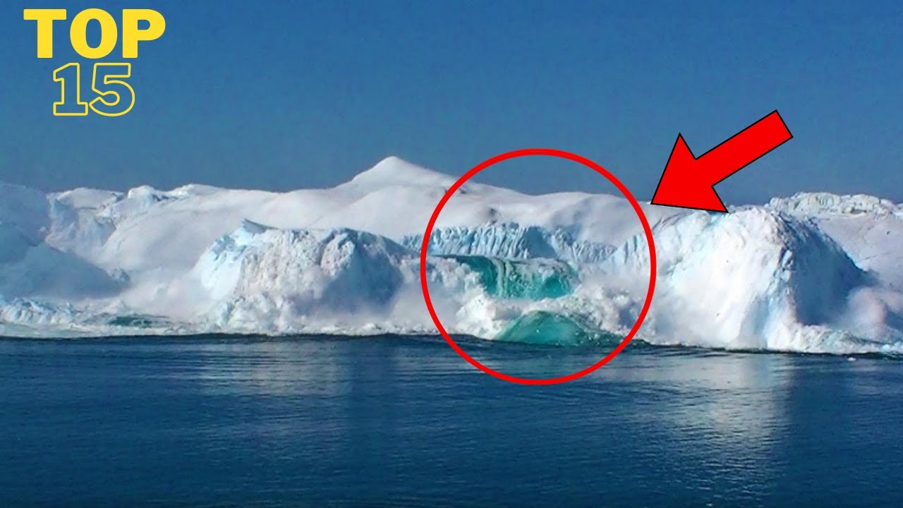 glacier calving | 15 amazing collapses, tsunami Waves and ıcebergs