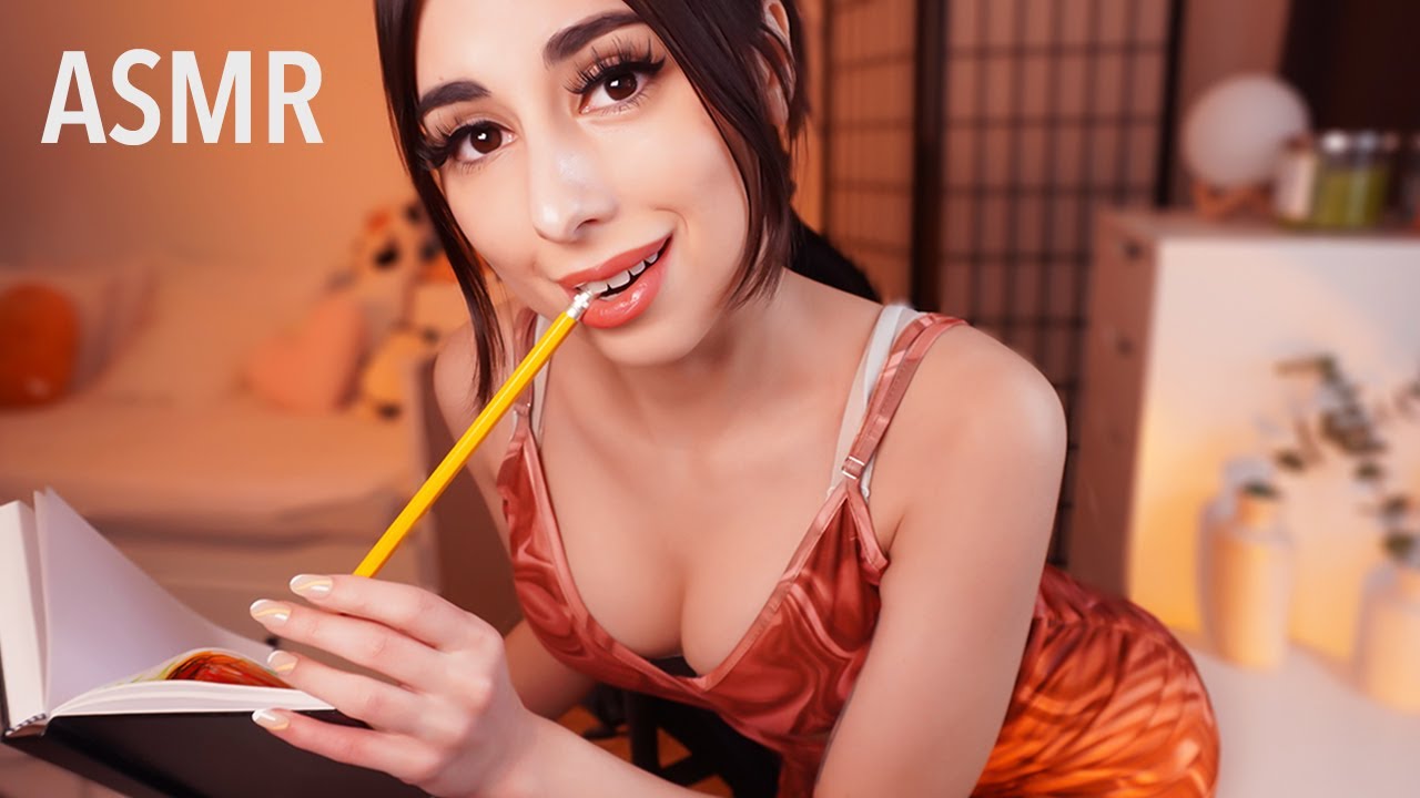 ASMR The Artsy Girl in Class Draws You ✍️ (Personal Attention Roleplay, Writing Sounds)