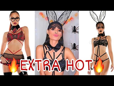 TRYING ON VERY EXTRA HALLOWEEN COSTUMES FROM COSTUMESLIVE.COM | Angel Gower