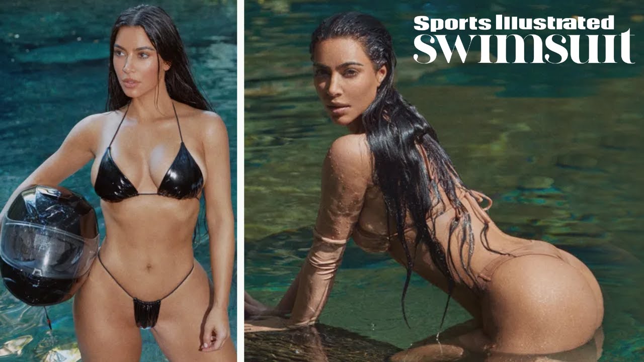 kim kardashian's cover photo shoot for sports ıllustrated swimsuit 2022