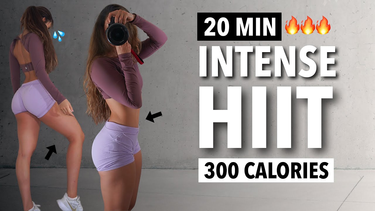 20 MIN Full Body Cardio HIIT Workout | No Repeat, No Equipment | Burn 300 Calories